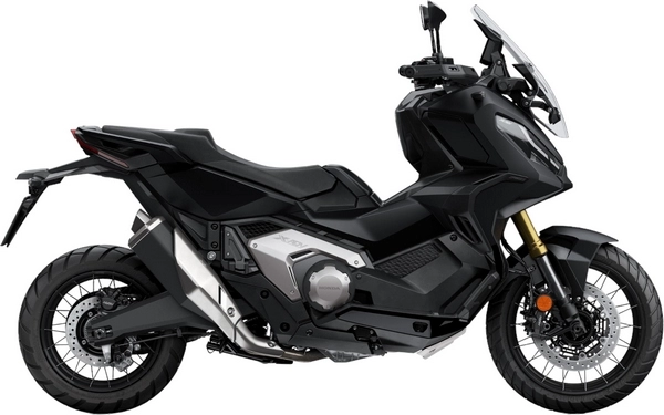 Foto de perfil del X-ADV DCT 2023 en color negro.