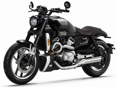 Une moto Hyosung GV 125 X noire