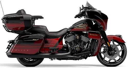 Foto de perfil del 1890 Roadmaster Elite 2024 en color rojo / negro.