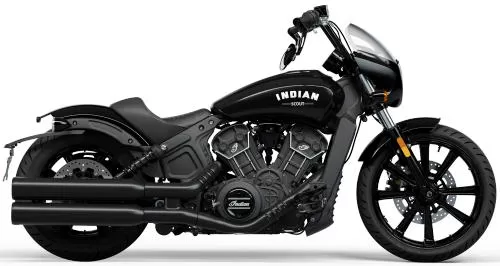 Foto de perfil del 1133 Scout Rogue 2024 en color negro.