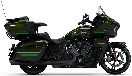 Foto de perfil del 1830 Pursuit Elite 2025 en color verde / negro.