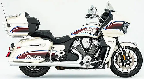 Foto de perfil del 1830 Pursuit Signature Series 2026 en color rojo / blanco.