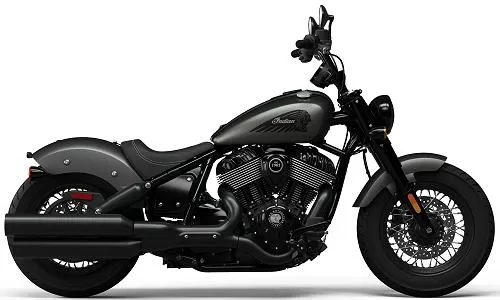Foto de perfil del 1890 Chief Bobber Dark Horse 2021 en color indefinido.