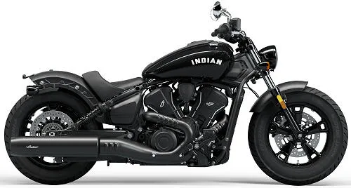 Photo de profil de la 999 Scout Sixty Bobber 2025 en couleur noir