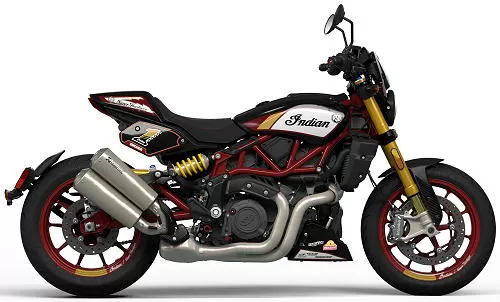 Foto de perfil del FTR 1200 x RSD Super Hooligan 2024 en color negro.