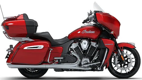 Foto de perfil del 1830 Roadmaster Limited / Dark Horse 2026 en color rojo.