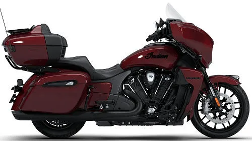 Foto de perfil del 1830 Roadmaster Limited / Dark Horse 2026 en color burdeos.