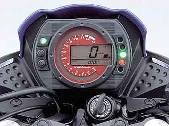 Pizgear - Indicateur De Rapport De Vitesse Moto - Affichage Digital Plug And Play 1-6 - Compatible Kawasaki Z750 2010-2012 - Noir/Rouge