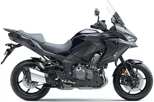 Foto de perfil del VERSYS 1000 S 2024 en color gris / negro.