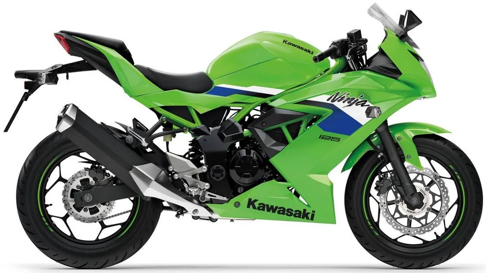 Photo de profil de la Ninja 125 2027 en couleur vert
