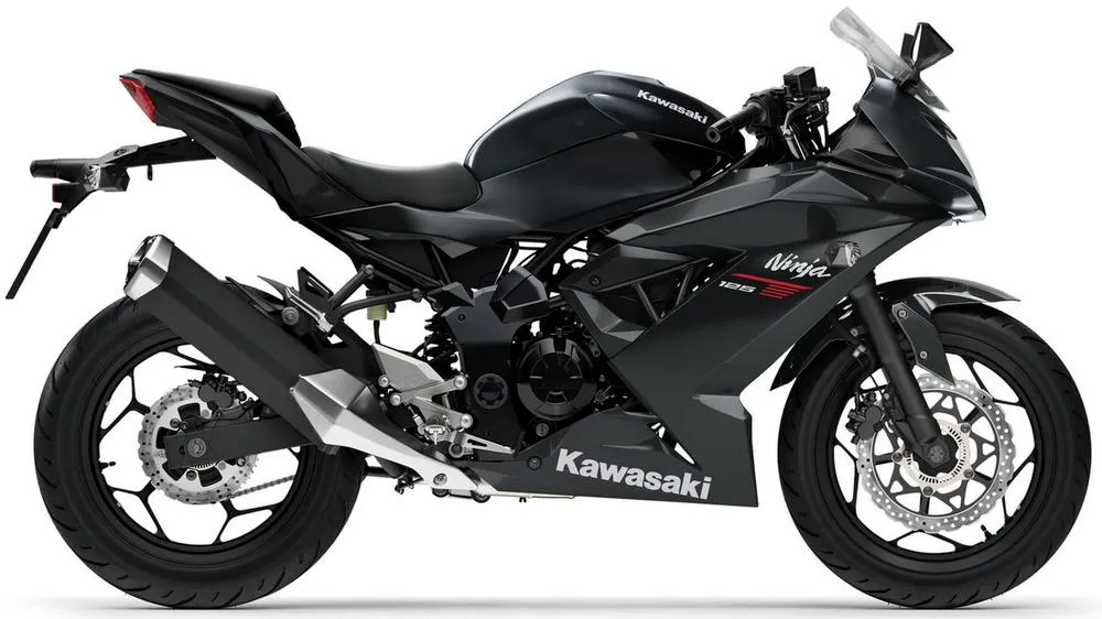 Photo de profil de la Ninja 125 2027 en couleur noir