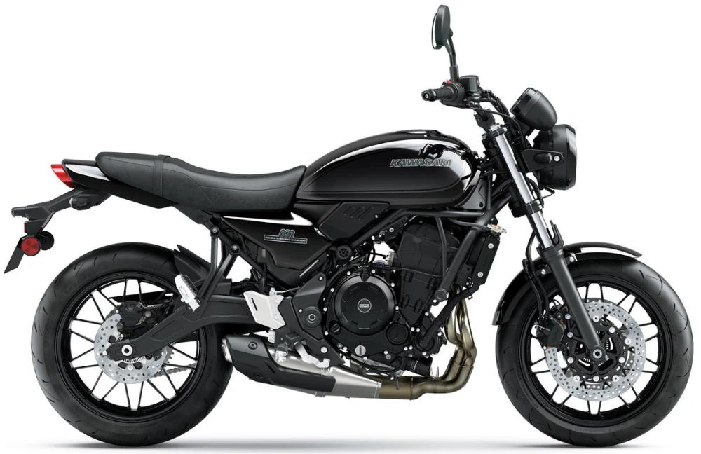 Photo de profil de la Z 650 RS 2027 en couleur noir
