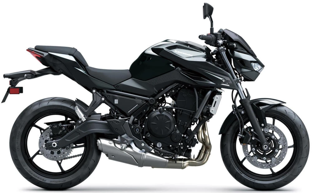 Foto de perfil del Z 650 S 2027 en color negro.