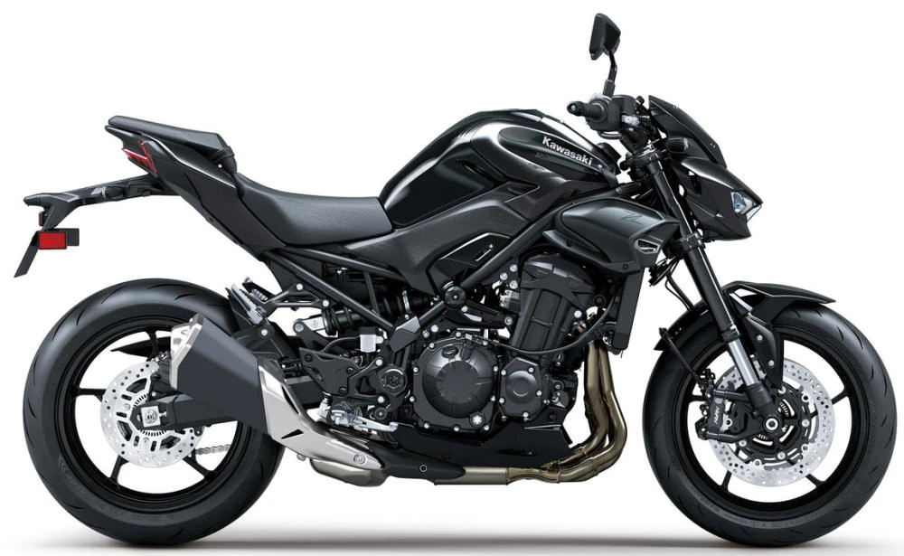 Foto de perfil del Z 900 2027 en color negro.