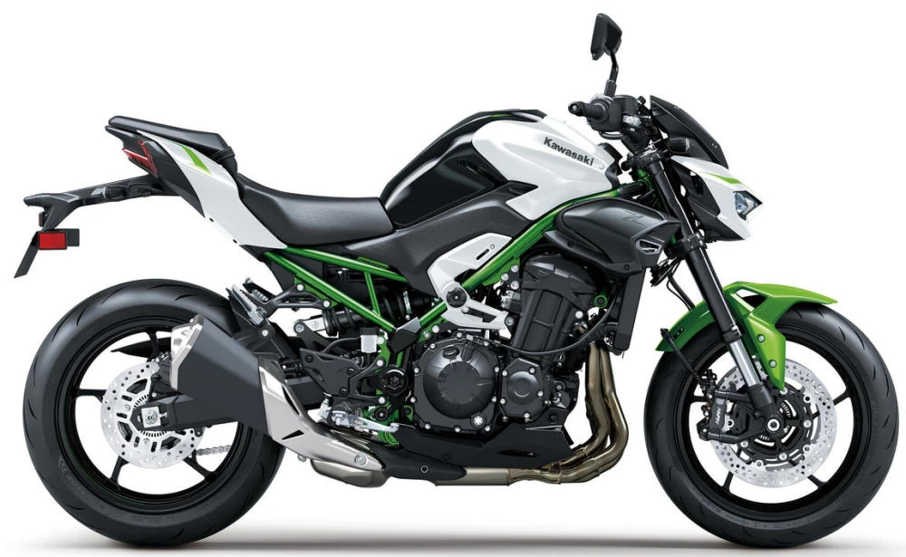 Foto de perfil del Z 900 2027 en color blanco.