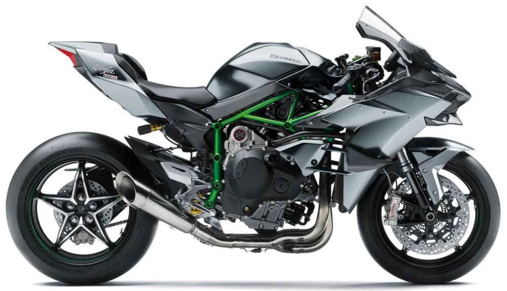 Foto de perfil del NINJA H2R 2027 en color gris.