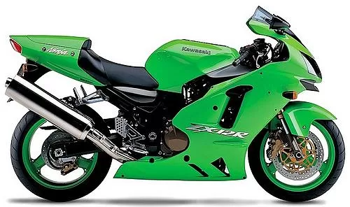 Photo de profil de la 1200 ZX-12R 2003 en couleur vert