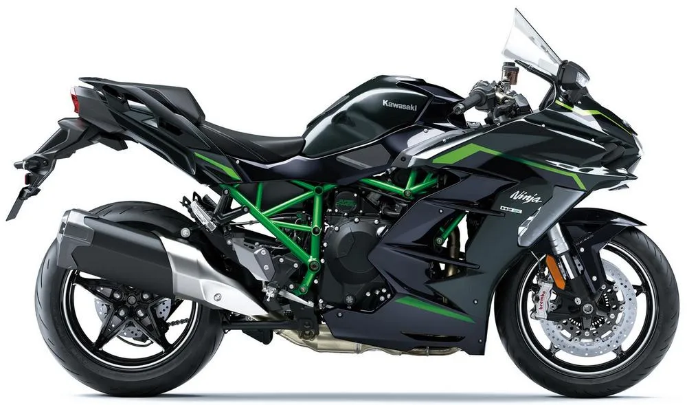 Photo de profil de la Ninja 1000 H2 SX  SE 2027 en couleur vert / noir