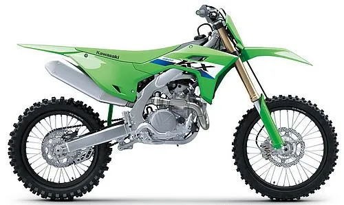 Photo de profil de la KX 450 F 2027 en couleur vert