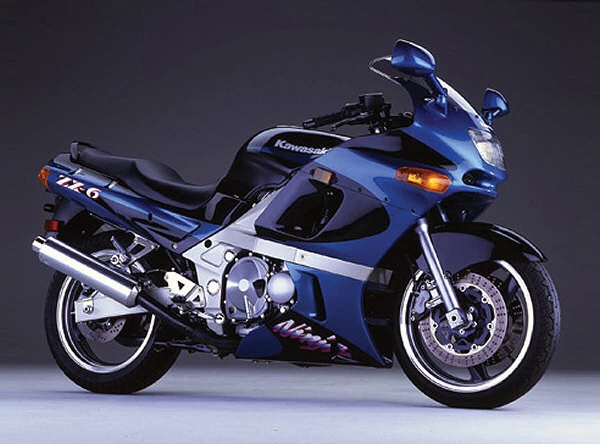 Rétroviseur Gauche Pour Kawasaki 600 ZZR - Année 1997 - Noir (occasion, Petites Griffes)