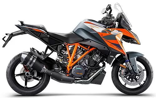 Photo de profil de la Superduke 1290 GT 2024 en couleur orange