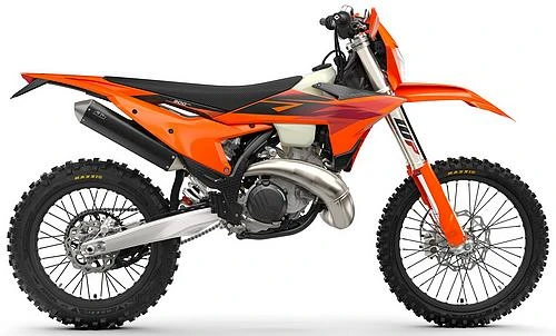 Foto de perfil del 300 EXC 2027 en color naranja.