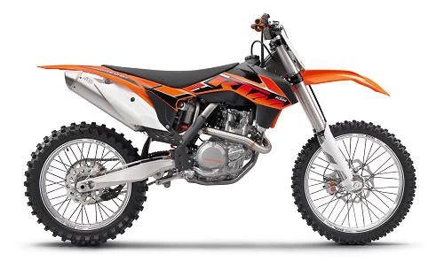 Foto de perfil del 450 SX-F 2014 en color indefinido.