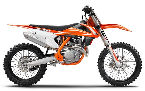Foto de perfil del 450 SX-F 2018 en color indefinido.