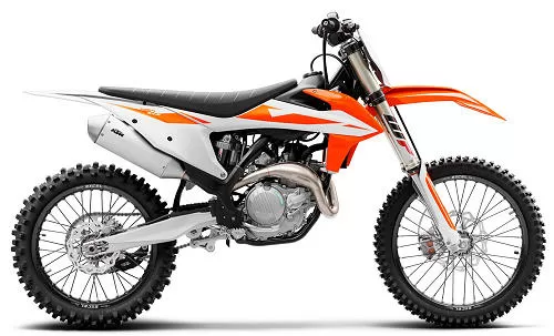 Foto de perfil del 450 SX-F 2019 en color indefinido.