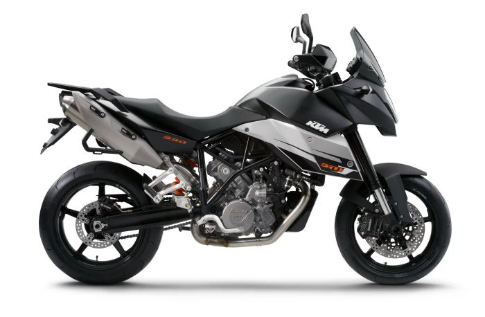 Photo de profil de la 990 Supermoto-T 2009 en couleur gris / noir