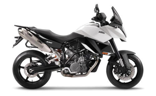 Photo de profil de la 990 Supermoto-T 2011 en couleur blanc