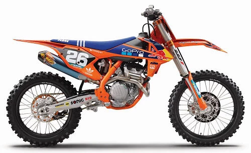 Foto de perfil del 250 SX-F Factory 2017 en color indefinido.