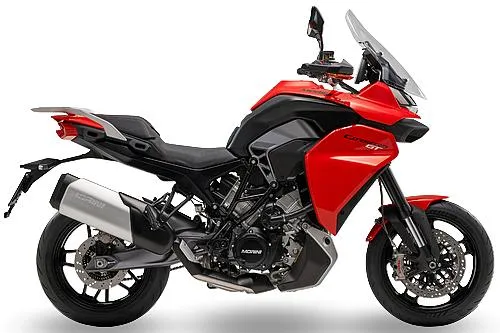 Foto de perfil del 750 Corsaro GT 2026 en color rojo.