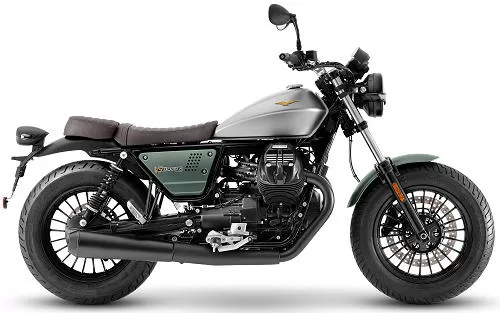 Foto de perfil del 850 V9 Bobber Centenario 2021 en color indefinido.