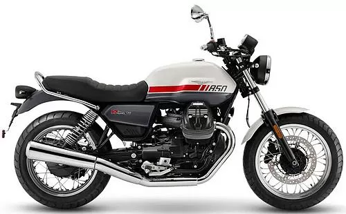 Foto de perfil del 850 V7 Special 2023 en color rojo / blanco.
