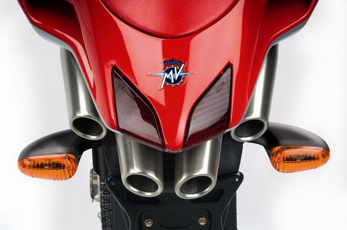Indicatori Di Direzione A LED Per MV Agusta F4 1078 RR 312 – Freccia Con Lente Bianca E Luce Arancione – 1 Coppia, Nero, 63x25 Cm