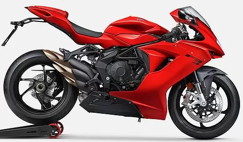 Foto de perfil del F3 800 R 2026 en color rojo.