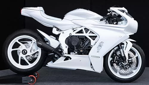 Photo de profil de la 800 Superveloce x Daniel Arsham 2024 en couleur blanc