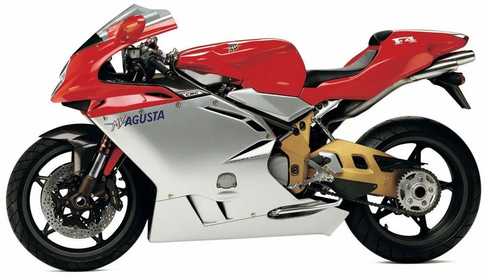 Photo de profil de la F4 750 ORO 1999 en couleur rouge / gris