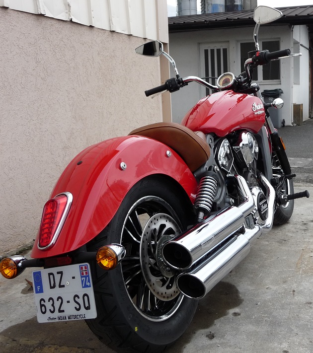Essai de la Indian 1133 SCOUT 2016