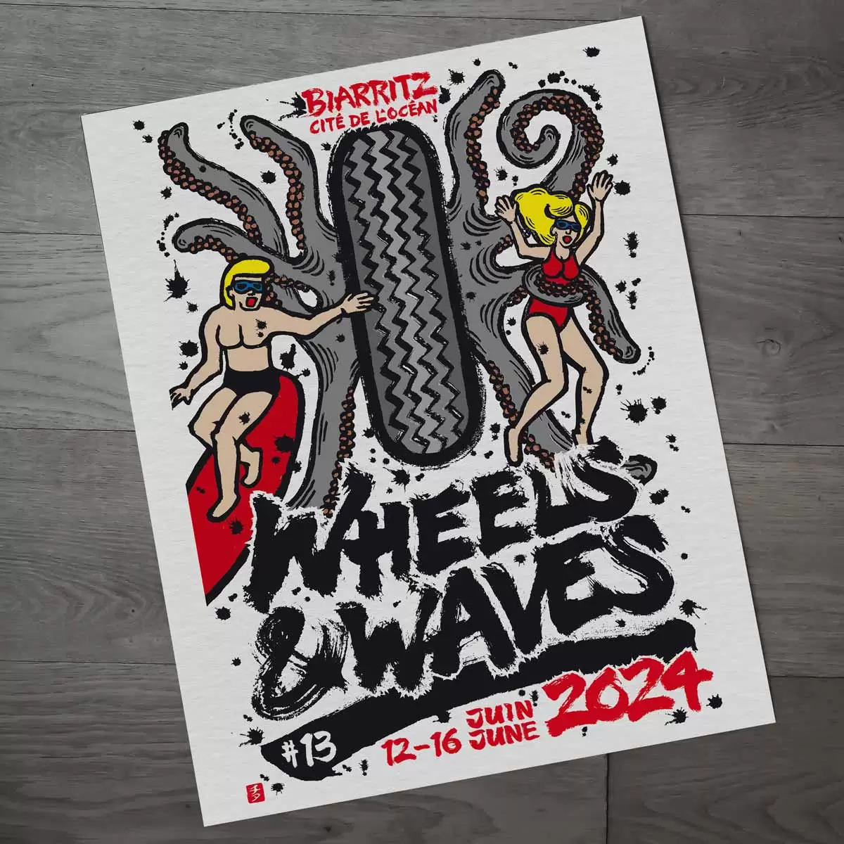 Affiche Wheels and Waves 2024