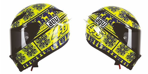 Nouveau casque AGV Corsa 2015 Winter Test Limited Edtion Rossi replica.