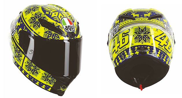Nouveau casque AGV Corsa 2015 Winter Test Limited Edtion Rossi replica.