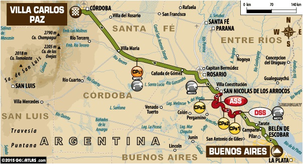 Dakar 2015 / Etape 1 - Sunderland démarre le mieux.