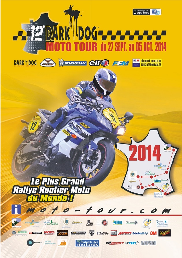 Du beau monde au départ du 12ème Dark Dog Moto Tour.