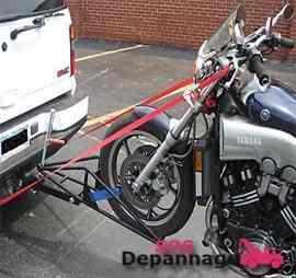 remorquage de moto à berceau