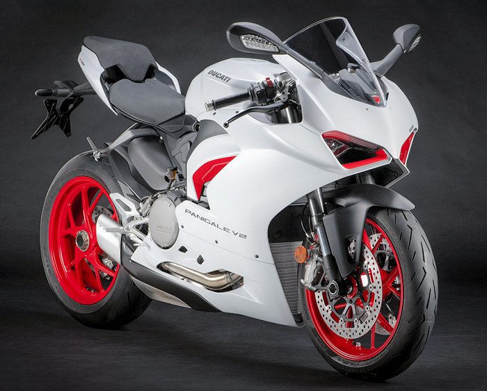 Nouveau coloris 'White Rosso' pour la Ducati Panigale V2.