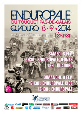 Trois Relais Motards Calmos sur la route de l'Enduropale du Touquet.