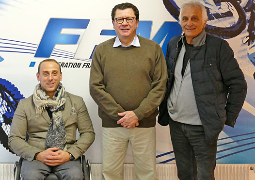 Première épreuve moto handisport en France en 2016.