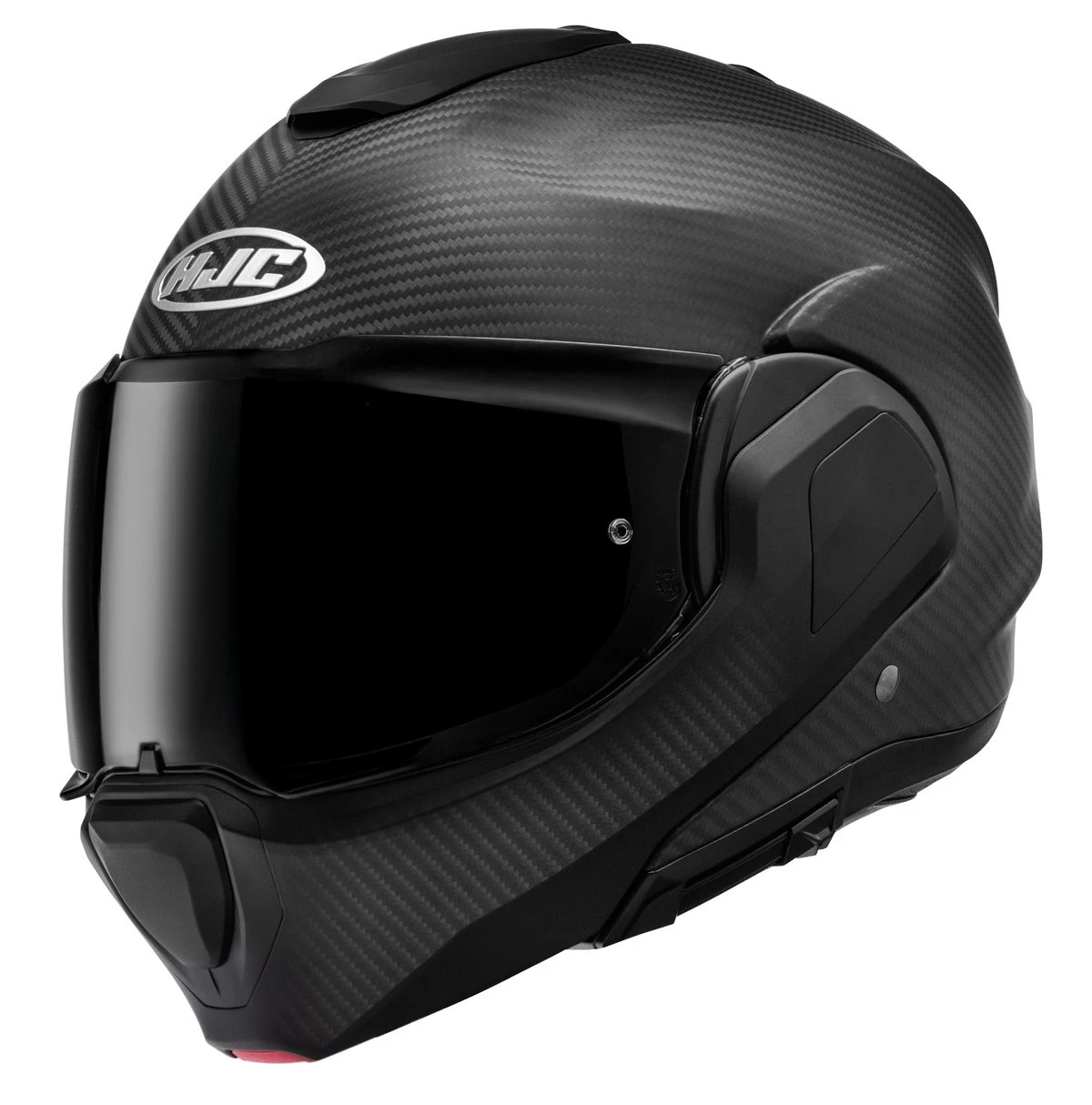Un casque modulable HJC F 100 Carbone mat
